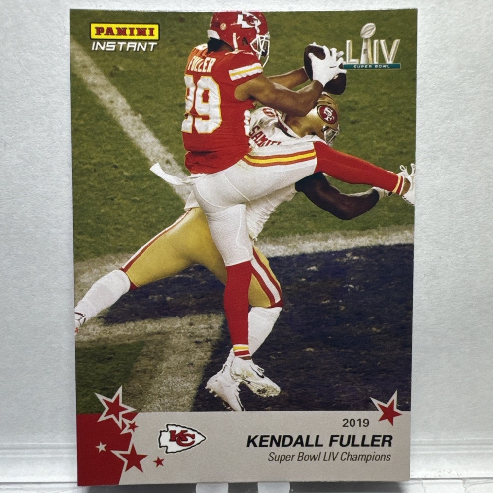 2020 Panini Instant Chiefs Super Bowl Kendall Fuller #22 NFL Card